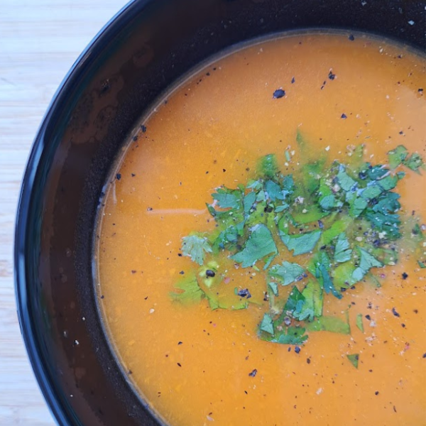 sopa de calabaza congelada